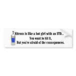 Nitrous Girl Bumper Sticker bumper stickers