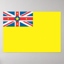 Niue Island Flag Print