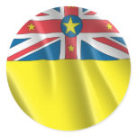 NIUE ISLAND ROUND STICKER