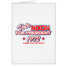 Nixon 1972 Election Cards
