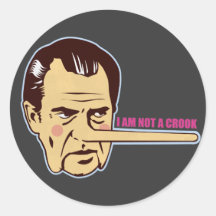 Nixon, I am not a Crook Stickers
