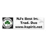 NJ's Best Irish Trad Duo bumper stickers