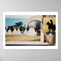 # No 12 Poster - Indian Camp & Skull, Montana
