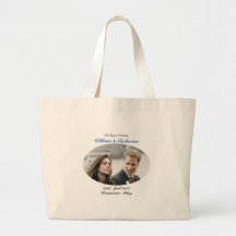 No.1 The Royal Wedding William & Catherine Canvas Bags
