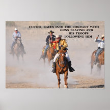 No 32 - DSC -0(195) Custer Guns Blazing, Poster