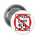 No 55 mph Speed Limit Sign Pin