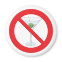 No Alcohol - Martini magnets