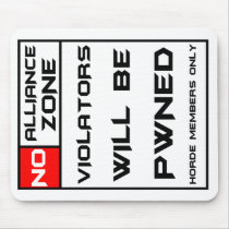 No alliance zone mouse mats