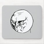 No Angry Rage Face Rageface Meme Comic Mouse Mat