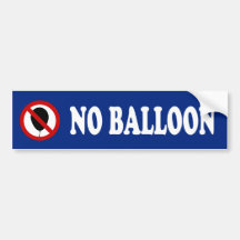 NO Balloon ⚠ Thai BTS Skytrain Sign ⚠ Bumper Stickers