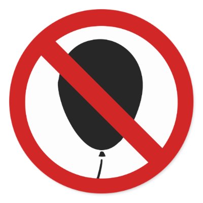 no balloons