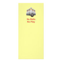 No Balls Bowling Rack Cards
