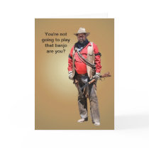 NO BANJO CARD
