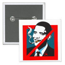 No Barack Obama Button buttons