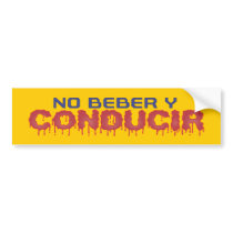 No Beber y Conducir Pegatina