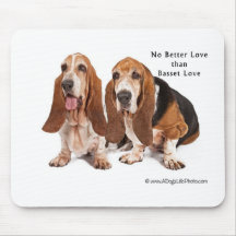 no better love than basset love mousepad