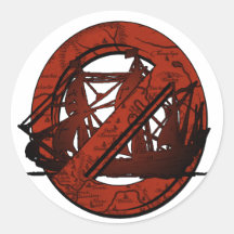 No Big Ships Stickers