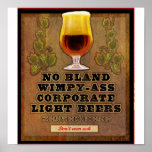 No bland beers served here posters