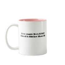 No blood for oil Statue of liberty Mug