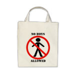No Boys Allowed Tote Bag
