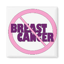 No Breast Cancer Fridge Magnets