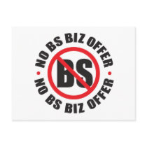 No BS Biz Post Card