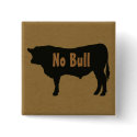 No Bull Angus Bull Button