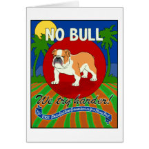 No Bull Greeting Card