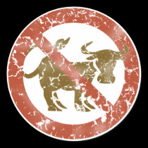 No Bull Retro Logo stickers
