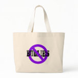 No Bullies purple Canvas Bag