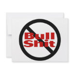 No Bullshit invitations