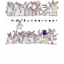 No Bunderwear 21 Funny Cartoon Rabbits t-shirts