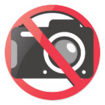 No camera allowed stickers
