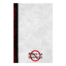 No Carpet Rats Personalized Stationery