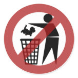 No Cats in the Bin Stickers