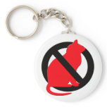 No Cats Symbol keychains