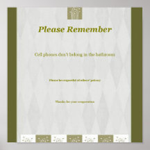 No Cell Phones Posters