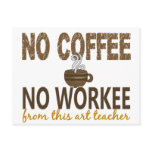 No Coffee No Workee Art Teacher