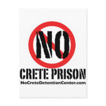 No Crete Dentention Centre Postcard