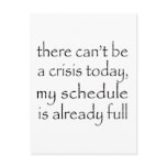 No Crisis Today postcards