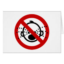 NO Cry Babies ⚠ Thai Airport Sign ⚠ Greeting Card