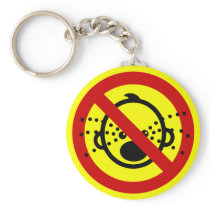 NO Cry Babies ⚠ Thai Airport Sign ⚠ Key Chain