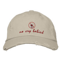 no_crybabies, no cry babies! embroidered hats