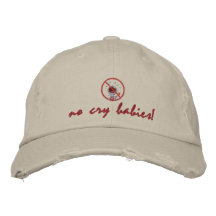 no_crybabies, no cry babies! embroidered hats