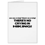 No Crying - Hiking Card