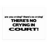 No Crying in Court Postcards