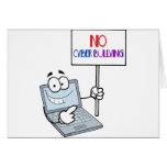 No Cyber Bullying Computer cards