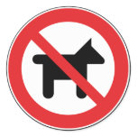 No dogs allowed Sticker