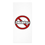 No Douchebags rack cards