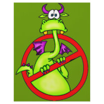 No Dragons Allowed Symbol Custom Flyer